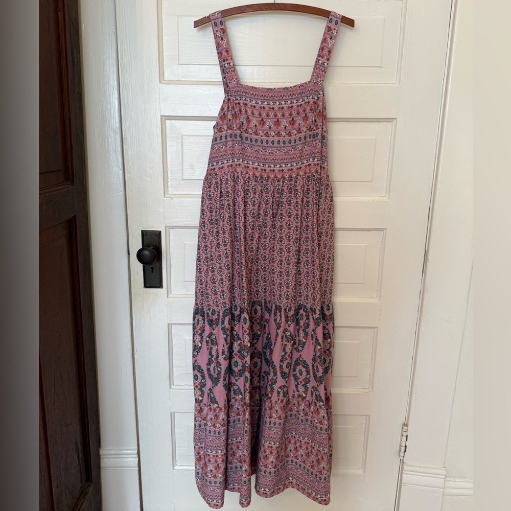 Knox Rose Pink and Blue Patterned Maxi Dress